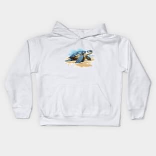 Green Sea Turtle Kids Hoodie